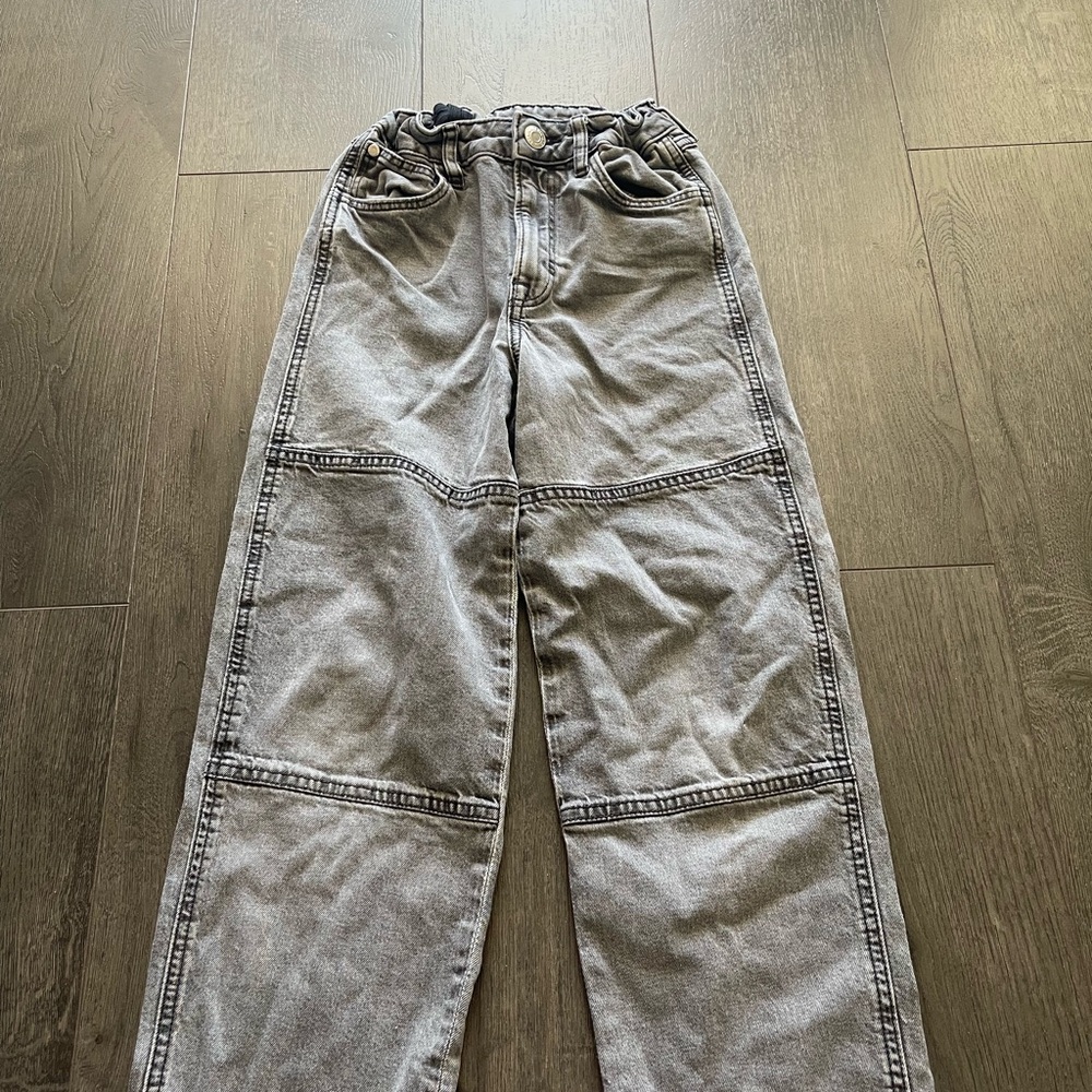 H&M Charcoal Adjustable Waist Jeans